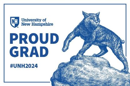Picture of 2024 UNH Wildcats Proud Grad Lawn Sign #2