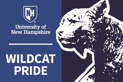 Picture of UNH Admitted Students Big Cat Lawn Sign