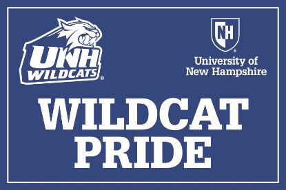 Picture of UNH Admitted Students Wildcat Pride Blue Lawn Sign