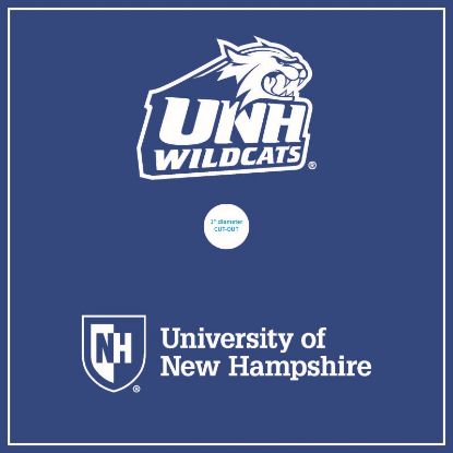 Picture of UNH Admitted Students Grad Cap Sticker Blue 2