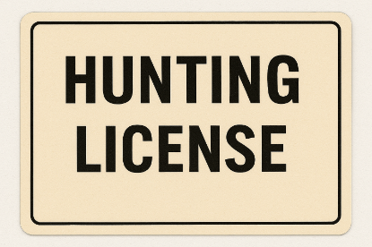 Picture of Hunting License/Permit