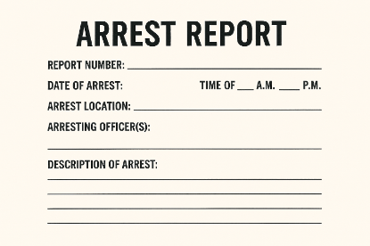 Picture of Arrest Report